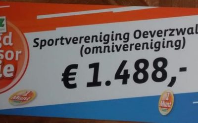 Opbrengst Poiesz jeugd sponsoractie.